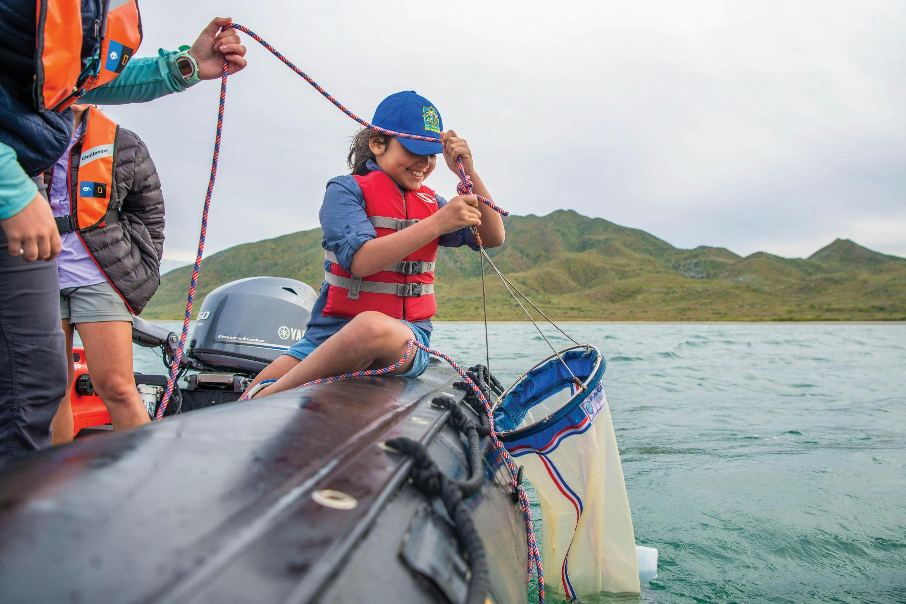 Global Explorer collecting Plankton, Baja California Sur, Mexico